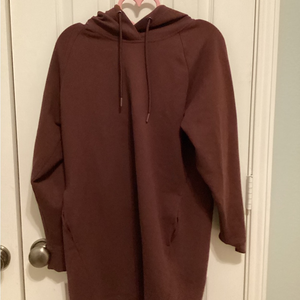 Maroon Hoodie Dress